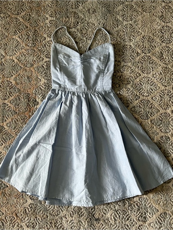 Dresses & Skirts - American Apparel Vintage Light Blue Spaghetti Strap Fit-and-Flare Dress